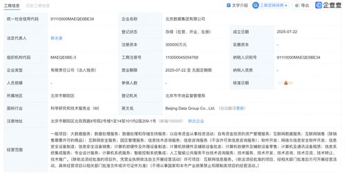 北京數據集團正式揭牌成立，為數據處理服務注入新動力